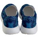 Blue Geometric Flower Dark Mirror Men s Lightweight Slip Ons View4