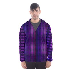 Abstract Background Plaid Men s Hooded Windbreaker by HermanTelo