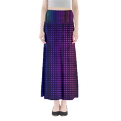 Abstract Background Plaid Full Length Maxi Skirt by HermanTelo