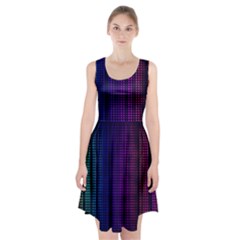 Abstract Background Plaid Racerback Midi Dress by HermanTelo