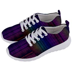 Abstract Background Plaid Men s Lightweight Sports Shoes