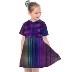 Abstract Background Plaid Kids  Sailor Dress by HermanTelo