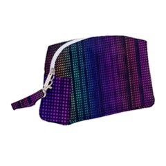 Abstract Background Plaid Wristlet Pouch Bag (medium)