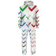 Confirm Button Metallic Metal Set Hooded Jumpsuit (men) 