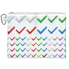 Confirm Button Metallic Metal Set Canvas Cosmetic Bag (xxl)