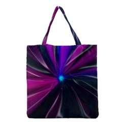 Abstract Background Lightning Grocery Tote Bag