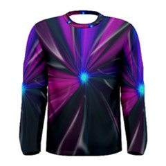 Abstract Background Lightning Men s Long Sleeve Tee