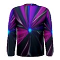 Abstract Background Lightning Men s Long Sleeve Tee View2