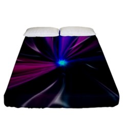 Abstract Background Lightning Fitted Sheet (california King Size)