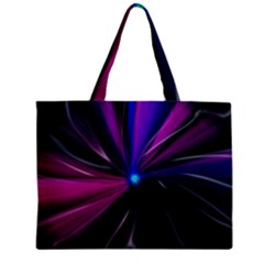 Abstract Background Lightning Zipper Mini Tote Bag