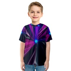 Abstract Background Lightning Kids  Sport Mesh Tee