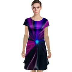 Abstract Background Lightning Cap Sleeve Nightdress