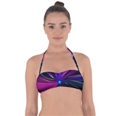 Abstract Background Lightning Halter Bandeau Bikini Top by HermanTelo