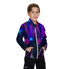 Abstract Background Lightning Kids  Windbreaker