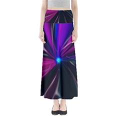 Abstract Background Lightning Full Length Maxi Skirt