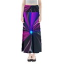 Abstract Background Lightning Full Length Maxi Skirt View1