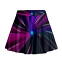 Abstract Background Lightning Mini Flare Skirt View1