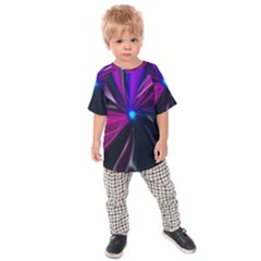 Abstract Background Lightning Kids  Raglan Tee