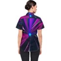 Abstract Background Lightning Women s Short Sleeve Shirt View2