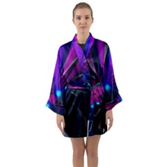 Abstract Background Lightning Long Sleeve Kimono Robe by HermanTelo