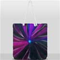 Abstract Background Lightning Full Print Rope Handle Tote (Large) View2