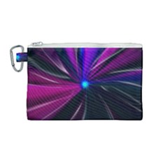 Abstract Background Lightning Canvas Cosmetic Bag (medium) by HermanTelo