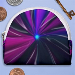 Abstract Background Lightning Horseshoe Style Canvas Pouch by HermanTelo