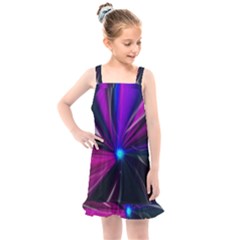 Abstract Background Lightning Kids  Overall Dress