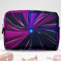 Abstract Background Lightning Make Up Pouch (medium) by HermanTelo