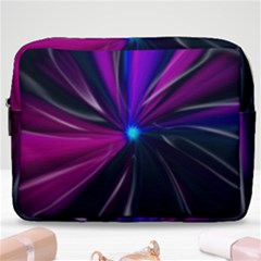 Abstract Background Lightning Make Up Pouch (large) by HermanTelo