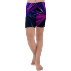 Abstract Background Lightning Kids  Lightweight Velour Capri Yoga Leggings