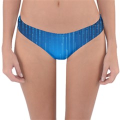 Abstract Line Space Reversible Hipster Bikini Bottoms