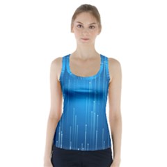 Abstract Line Space Racer Back Sports Top by HermanTelo