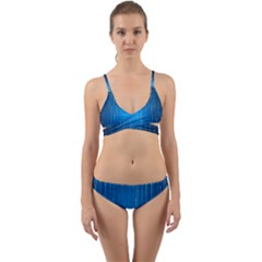 Abstract Line Space Wrap Around Bikini Set by HermanTelo