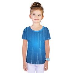 Abstract Line Space Kids  One Piece Tee