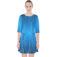 Abstract Line Space Pocket Dress by HermanTelo