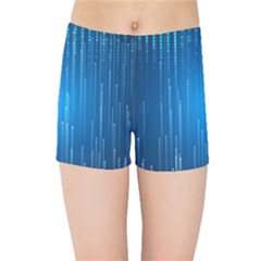 Abstract Line Space Kids  Sports Shorts by HermanTelo