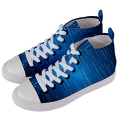 Abstract Line Space Women s Mid-top Canvas Sneakers by HermanTelo