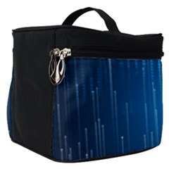 Abstract Line Space Make Up Travel Bag (small)