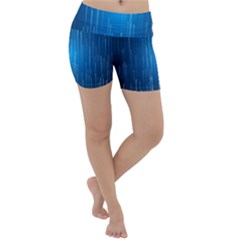 Abstract Line Space Lightweight Velour Yoga Shorts