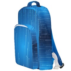 Abstract Line Space Double Compartment Backpack by HermanTelo