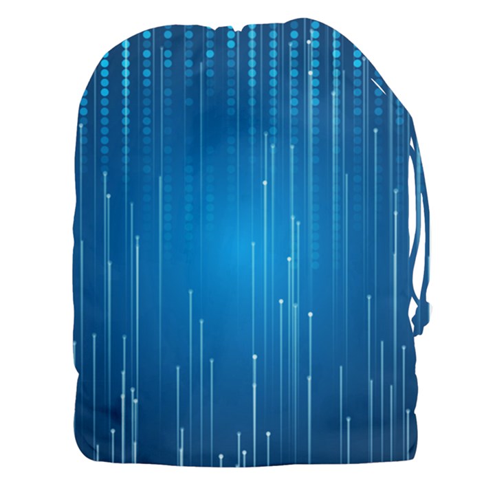 Abstract Line Space Drawstring Pouch (XXXL)