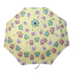 Animals Pastel Children Colorful Folding Umbrellas