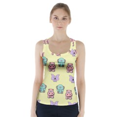 Animals Pastel Children Colorful Racer Back Sports Top