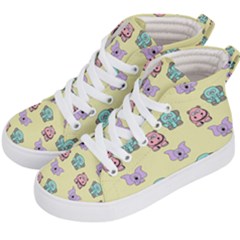 Animals Pastel Children Colorful Kids  Hi-top Skate Sneakers