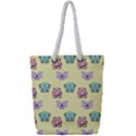 Animals Pastel Children Colorful Full Print Rope Handle Tote (Small) View1