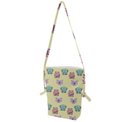 Animals Pastel Children Colorful Folding Shoulder Bag by HermanTelo