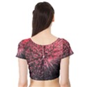 Abstract Background Wallpaper Space Short Sleeve Crop Top View2