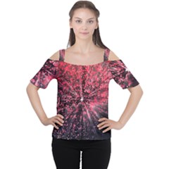 Abstract Background Wallpaper Space Cutout Shoulder Tee