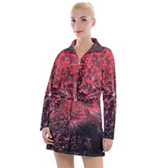 Abstract Background Wallpaper Space Women s Long Sleeve Casual Dress